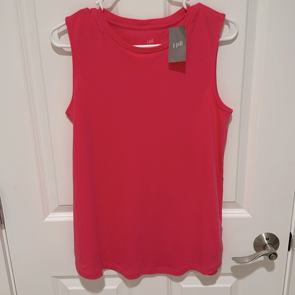 JJill Pima Cotton Long Tank Top- Size S -NWT
